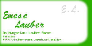 emese lauber business card